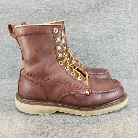 ✅Mens 9.5EEE Field N’ Forest Brown Leather Moc Toe 8\